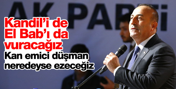 Çavuşoğlu: Kandil'i de vuracağız El Bab'ı da