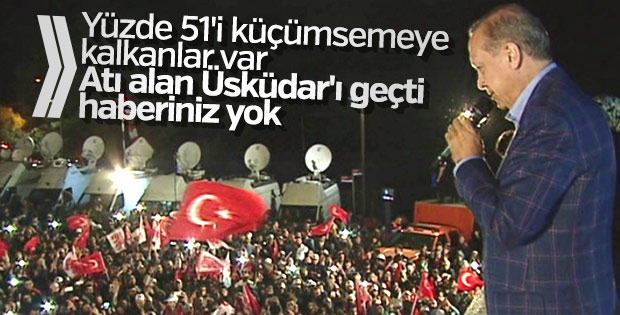 Cumhurbaşkanı Erdoğan'ın referandum sonrası ilk sözleri