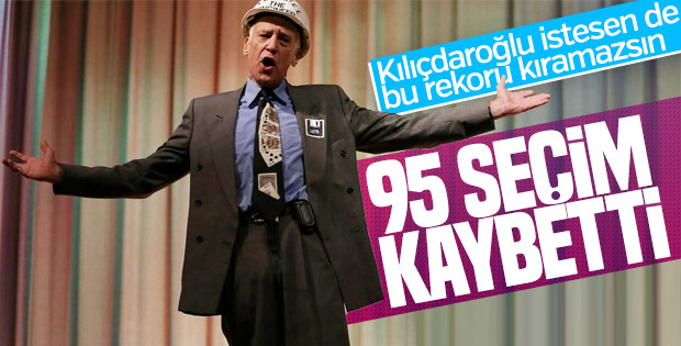 Dünyanın en çok seçim kaybeden adamı Kanada'dan