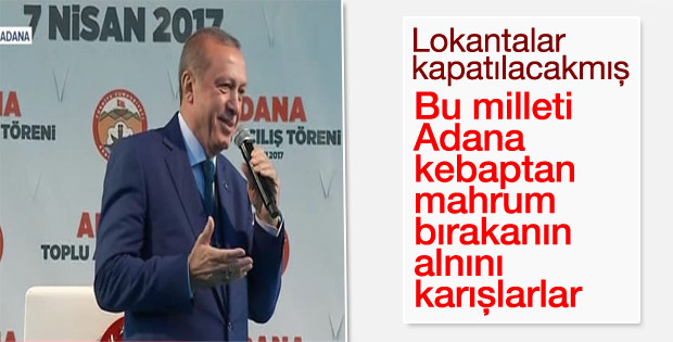 Cumhurbaşkanı'nın Adana konuşması