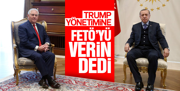 Cumhurbaşkanı Erdoğan-Tillerson görüşmesinin ayrıntıları
