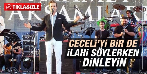 Mustafa Ceceli ilahi konseri verdi