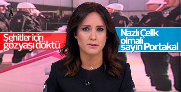 Nazlı Çelik'in Beşiktaş şehitleri için yaptığı konuşma