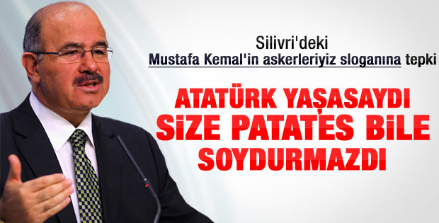 Çelik: Mustafa Kemal olsa size patates soydurtmazdı