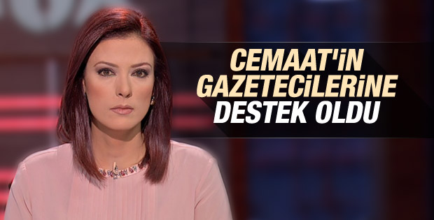 Gülbin Tosun'dan Cemaat'in gazetecilerine destek