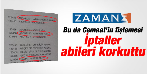 Cemaat'in fişleme belgesi ortaya çıktı