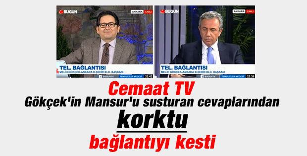 Cemaat'in kanalı Bugün TV Gökçek'i yayından aldı