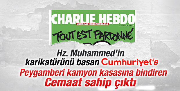 Hz. Muhammed karikatürlerine Zaman'dan destek