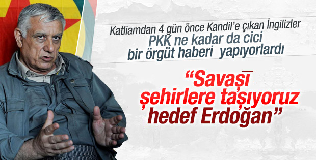 Cemil Bayık: Hedefim Erdoğan'ı devirmek
