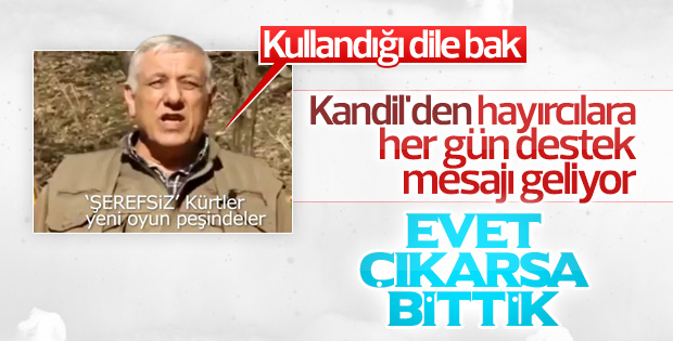 Terör örgütü PKK'dan Kürtlere referandum tehdidi