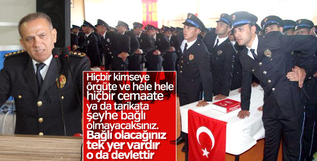 Emniyet Müdürü'nden mezun polislere cemaat/tarikat uyarısı