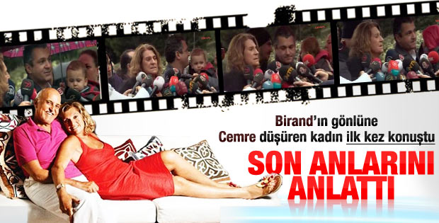 Cemre Birand gazetecilerin karşısında