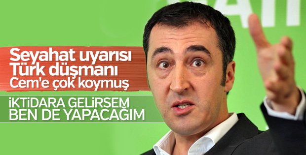 Cem Özdemir'in hayali Türkiye'ya baskı kurmak