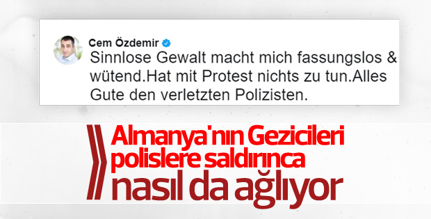 Cem Özdemir Hamburg'daki protestoları gereksiz buldu