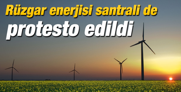 Çeşme'de rüzgar enerjisi santrali karşıtı eylem