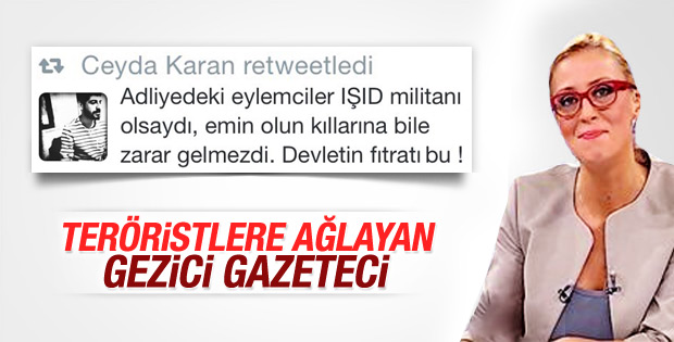 Gezici Ceyda Karan teröristleri savundu