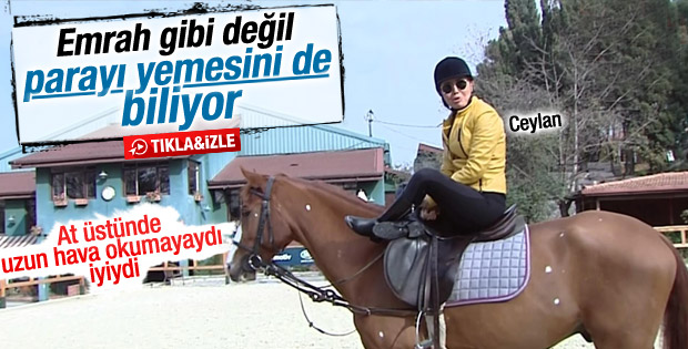 Ceylan'dan at üstünde türkü şov