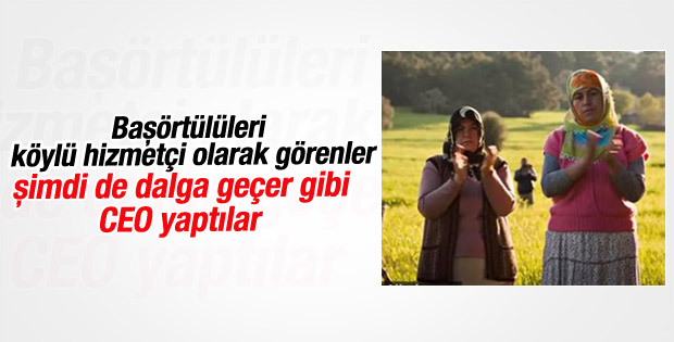 CHP'nin yeni reklam filminde başörtülü CEO