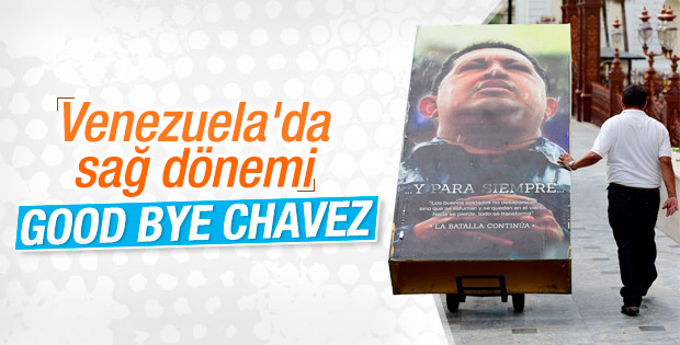 Venezuela’da Hugo Chavez’in posterleri kaldırılıyor