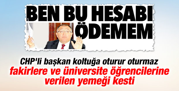 CHP'li başkanın yemek faturası iddiasına cevap geldi