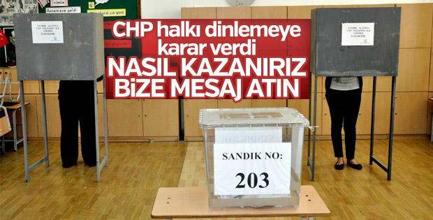 CHP seçim stratejisini vatandaşlara soracak