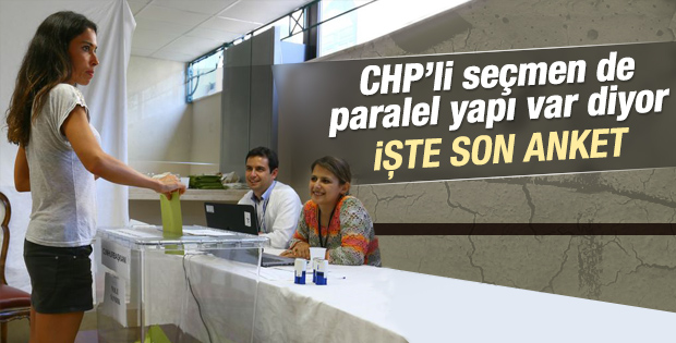 CHP'li seçmen de paralel yapıya inanıyor