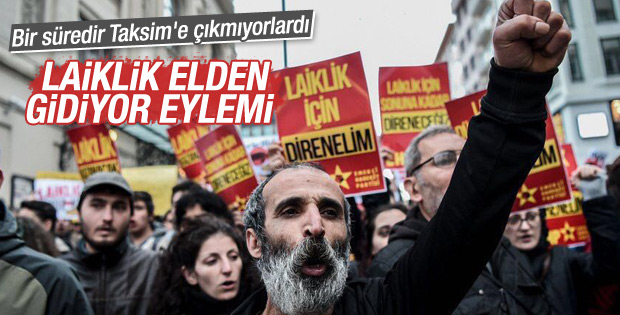 CHP'den Taksim'de laiklik eylemi