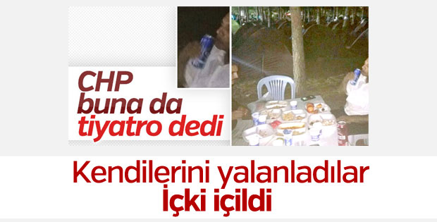 CHP: Kamp alanında içki içildi