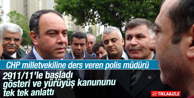 Adana'da polisten eylem yapan CHP'li vekile öneri