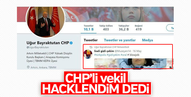 CHP'li vekil erotik paylaşımı üzerine açıklama yaptı