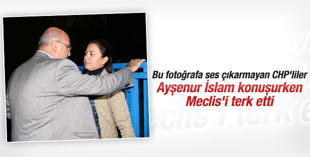 CHP'li milletvekilleri Ayşenur İslam'ı protesto etti