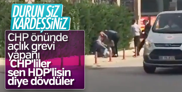 CHP'lilerden grev dayağı