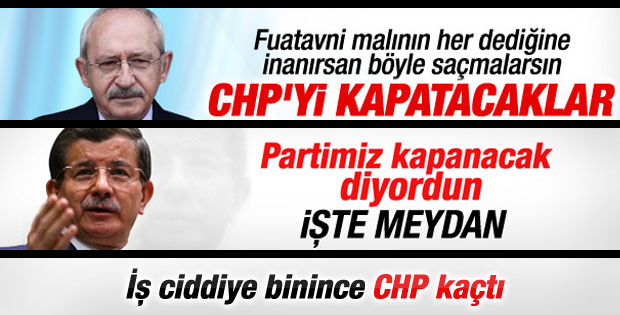 CHP'den parti kapatılmasının engellemesine destek yok