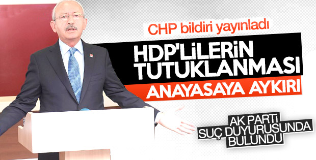 CHP, PM bildirisini yayınladı