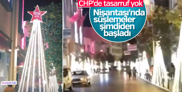 Nişantaşı'nda yılbaşı süslemeleri