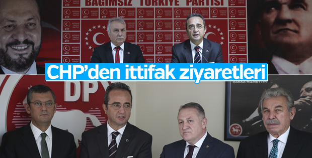 CHP'den BTP ve DP'ye ziyaret