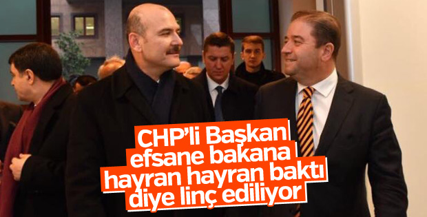 CHP'li Belediye Başkanı Soylu'yla fotoğraf paylaştı