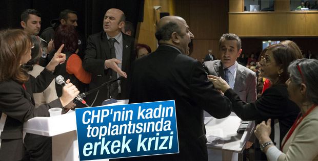 CHP kongresinde Eminağaoğlu kürsüden indirildi