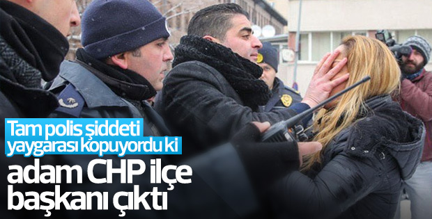 Meclis önündeki protestoda tepki çeken hareket