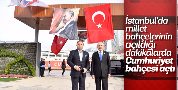Kılıçdaroğlu Maltepe Cumhuriyet Parkı'nı ziyaret etti