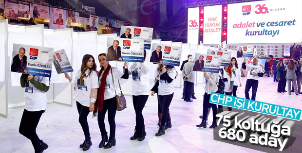 CHP Kurultayı'nda yüzlerce aday var