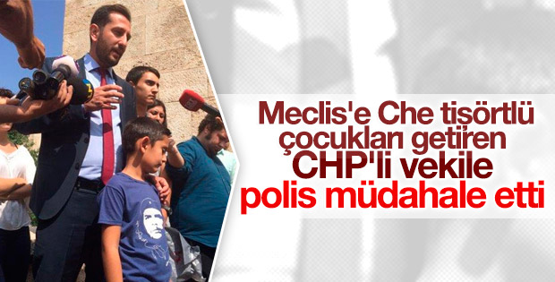CHP'li Hakverdi Meclis'e Che tişörtlü çocukları getirdi