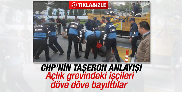 CHP'li belediye işçileri dövdürdü