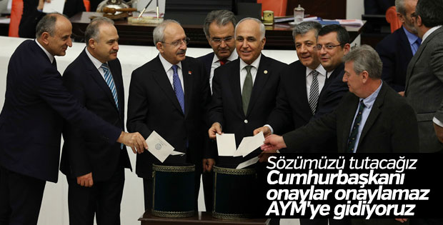 CHP Anayasa değişikliğini AYM'ye taşıyor