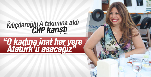 Atatürk'ü indiren CHP'li MYK'da
