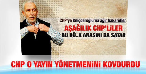 Kılıçdaroğlu'na hakaret Sözcü'de kelle aldı
