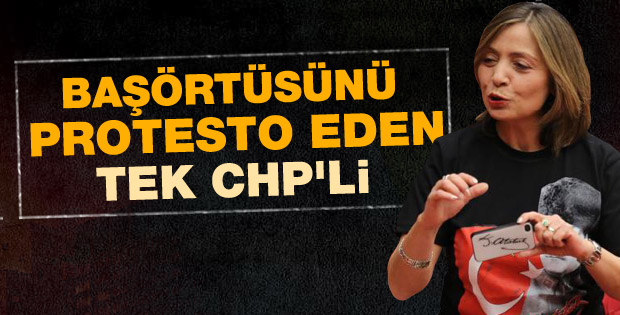 CHP'li kadın vekil tişörtlü tepki gösterdi