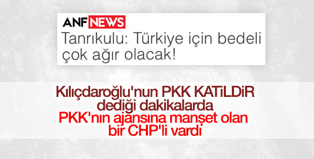 CHP'li Sezgin Tanrıkulu PKK medyasından tehditler savurdu