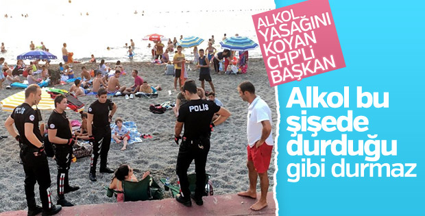 CHP'li başkandan plajda içki tartışmalarına cevap
