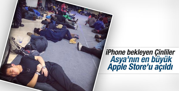 Asya'nın en büyük Apple Store'u Çin'de açıldı
